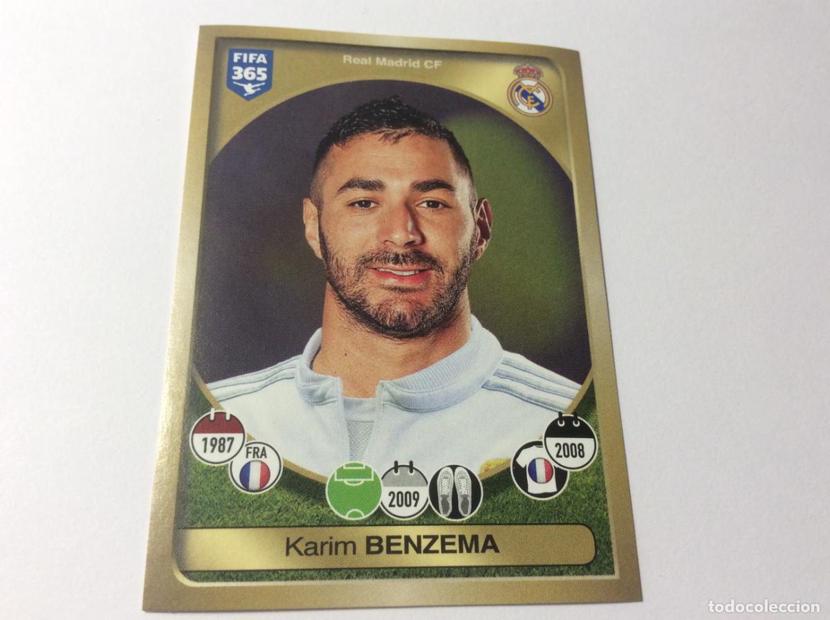 Cromos de F&uacute;tbol: 86 Karim Benzema Real Madrid FIFA 365 2017 PANINI