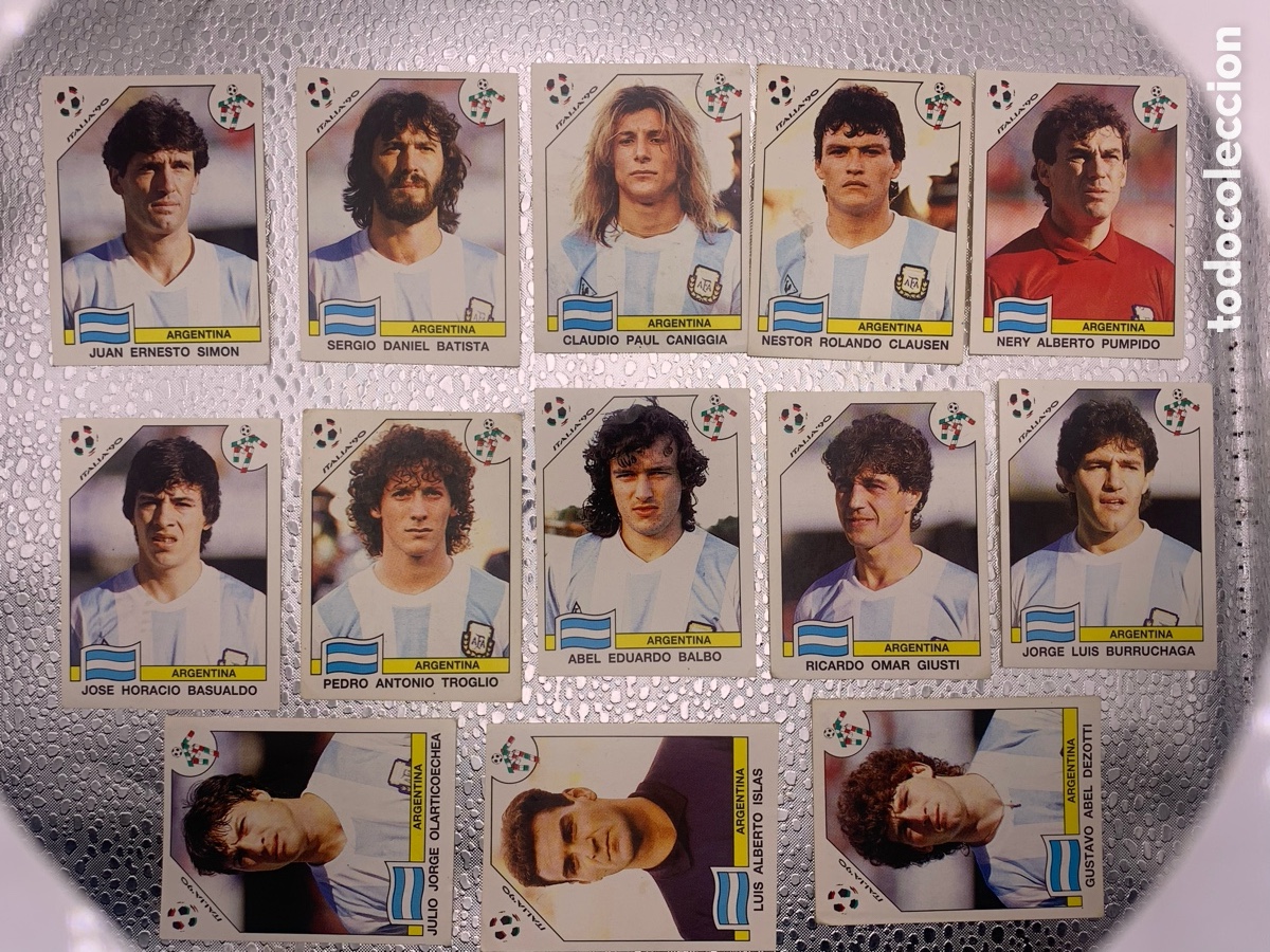 Cromos de F&uacute;tbol: Lote x13 Cromos FUTBOL ITALIA 90 - ARGENTINA