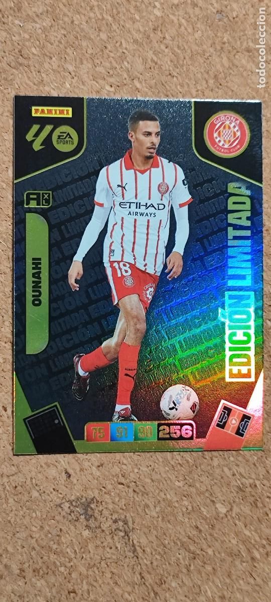 Cromos de f&uacute;tbol: ADRENALYN XL LA LIGA 25/26 CARD EDICION LIMITADA OUNAHI GIRONA # PANINI