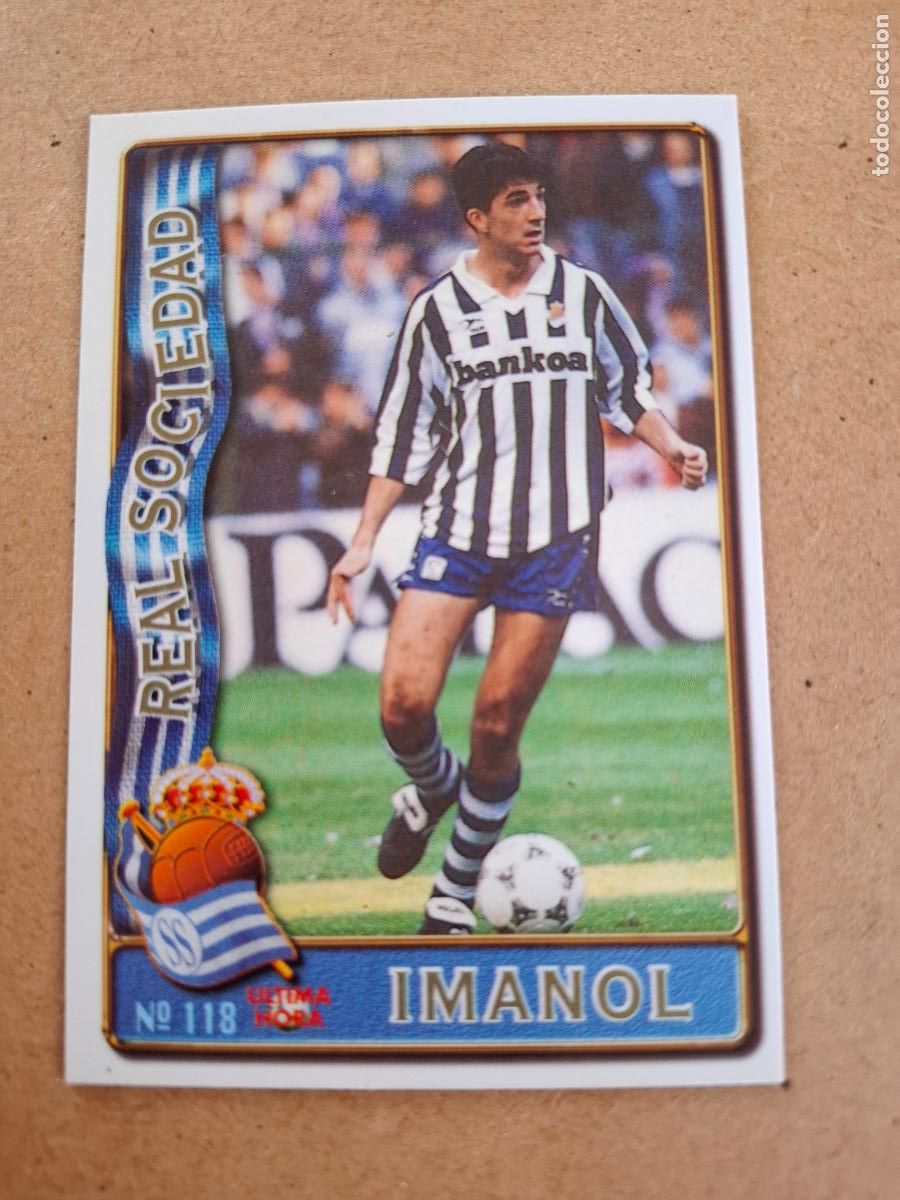 Cromos de F&uacute;tbol: MUNDICROMO 96 97 1996 1997 - UH 118 IMANOL - REAL SOCIEDAD