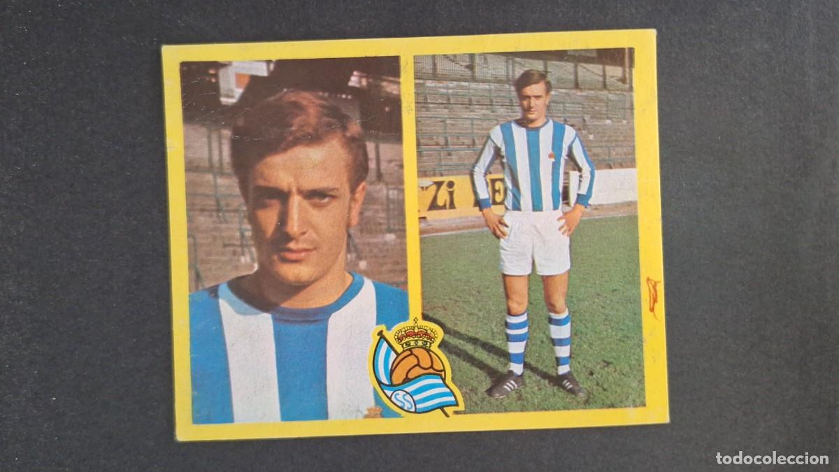 Cromos de F&uacute;tbol: L1 ARAQUISTAIN REAL SOCIEDAD LIGA ESTE 1972 1973 72 73 RECUPERADO DESPEGADO