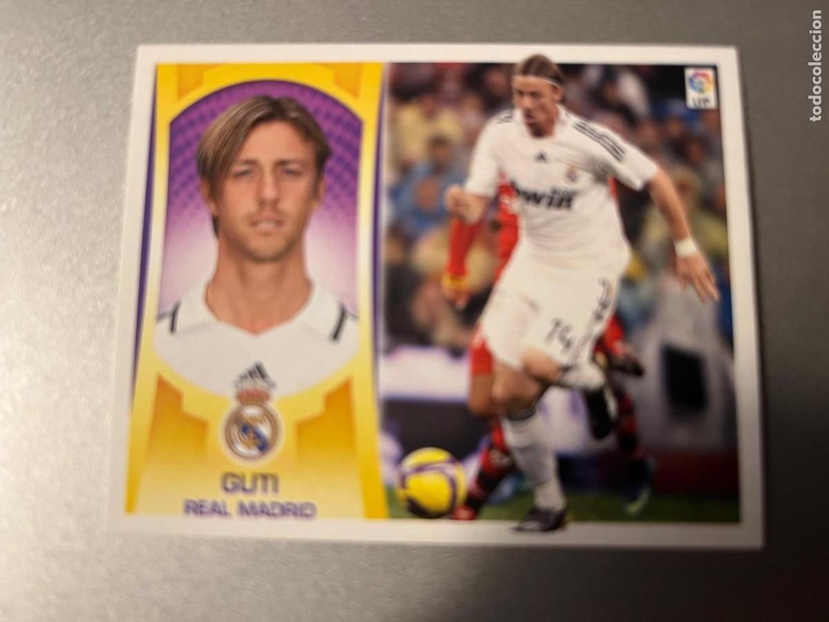Football Stickers: N&ordm; 12 GUTI REAL MADRID ESTE LIGA 09 10