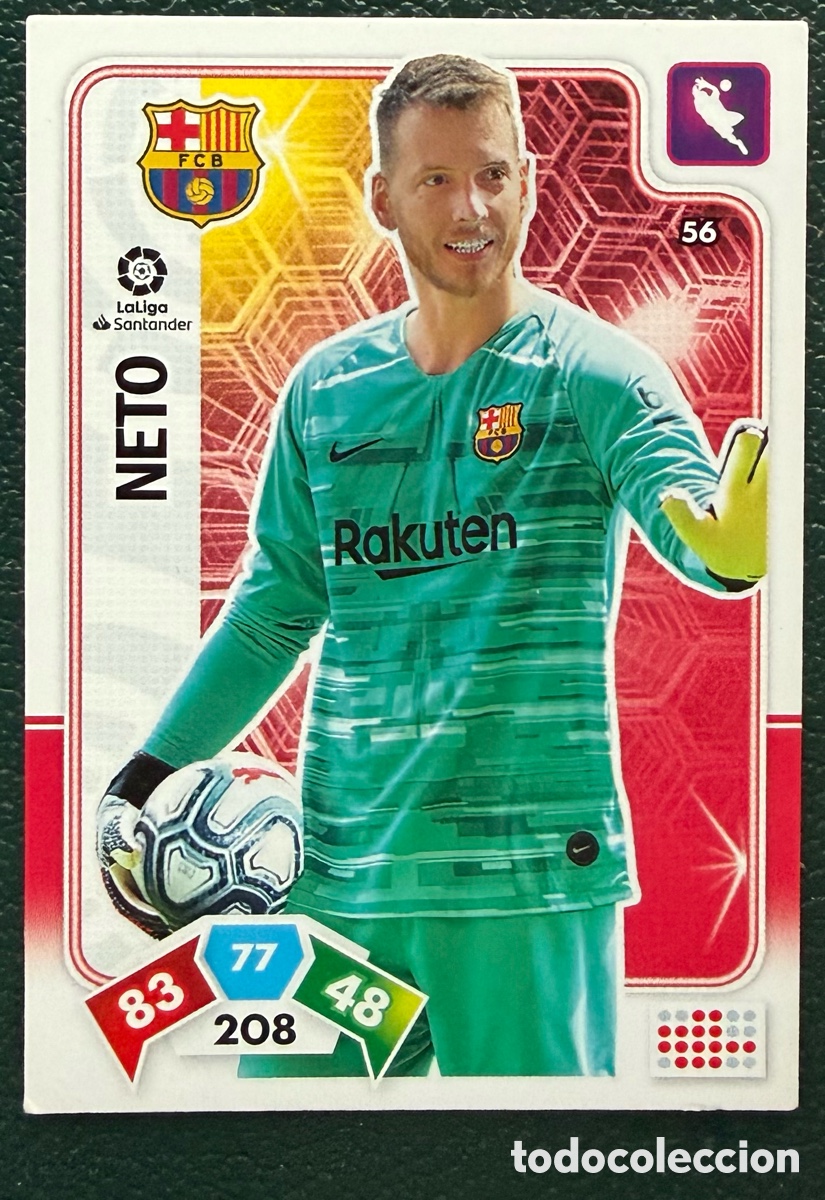 Cromos de f&uacute;tbol: 56 NETO FC BARCELONA FICHAS ALBUM ADRENALYN XL 2019 2020 19 20