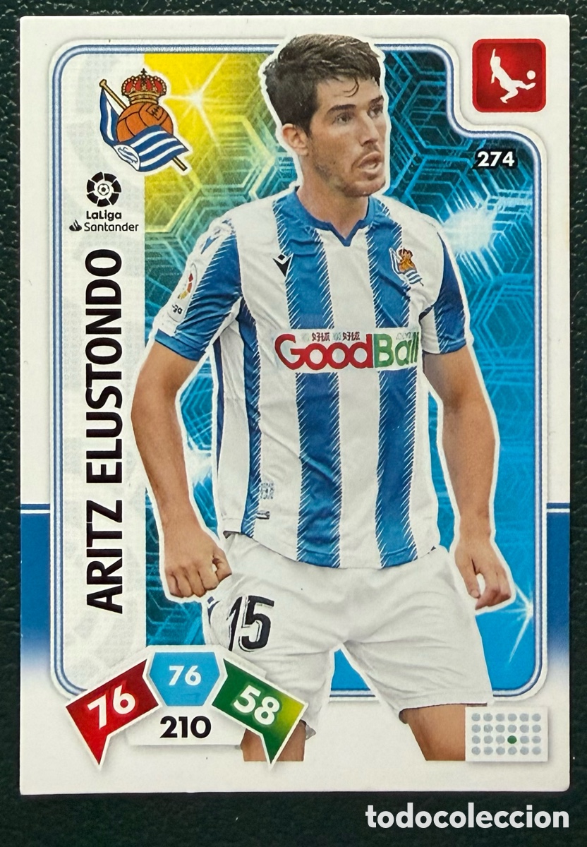 Cromos de F&uacute;tbol: 274 ARITZ ELUSTONDO REAL SOCIEDAD FICHAS ALBUM ADRENALYN XL 2019 2020 19 20