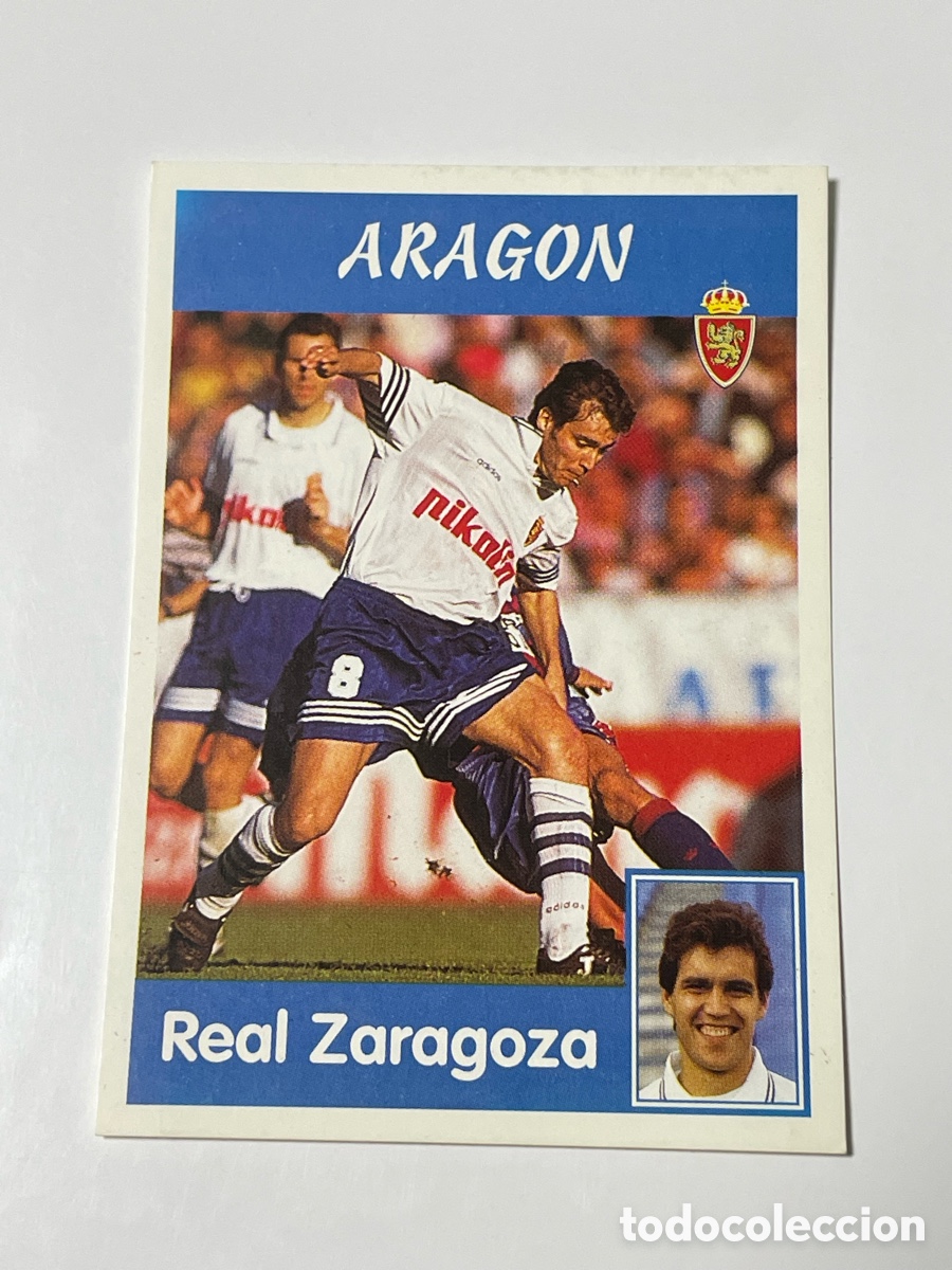 Cromos de F&uacute;tbol: Santiago Arag&oacute;n Real Zaragoza Panini 1997/98 #216