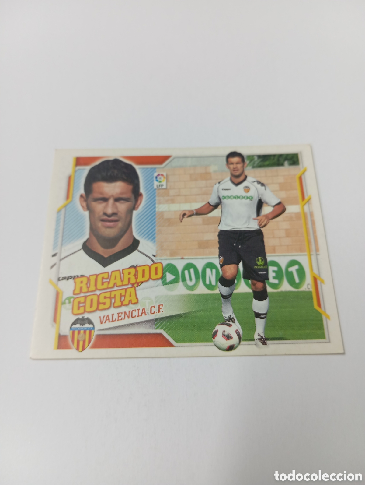 Fu&szlig;ball-Sticker: Ricardo Costa 6 B COLOCA Valencia LIGA ESTE 2010 2011 PANINI 10 11