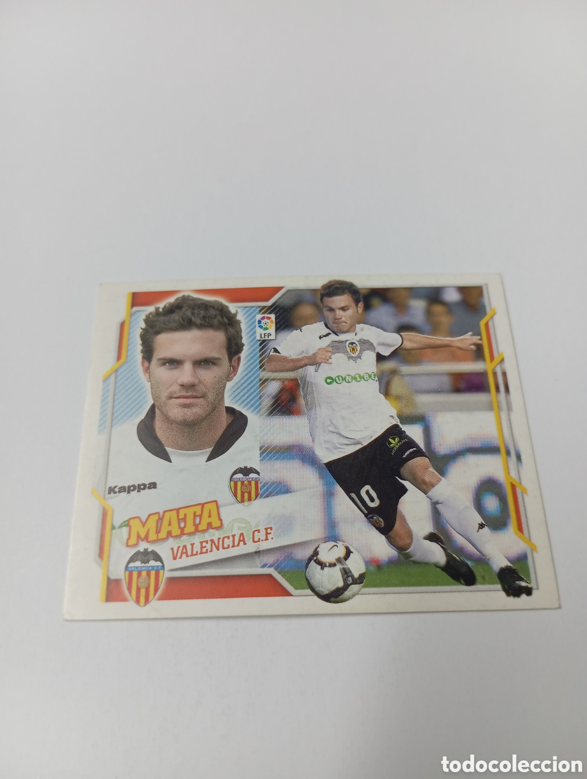 Fu&szlig;ball-Sticker: Mata 14 A Valencia LIGA ESTE 2010 2011 PANINI 10 11
