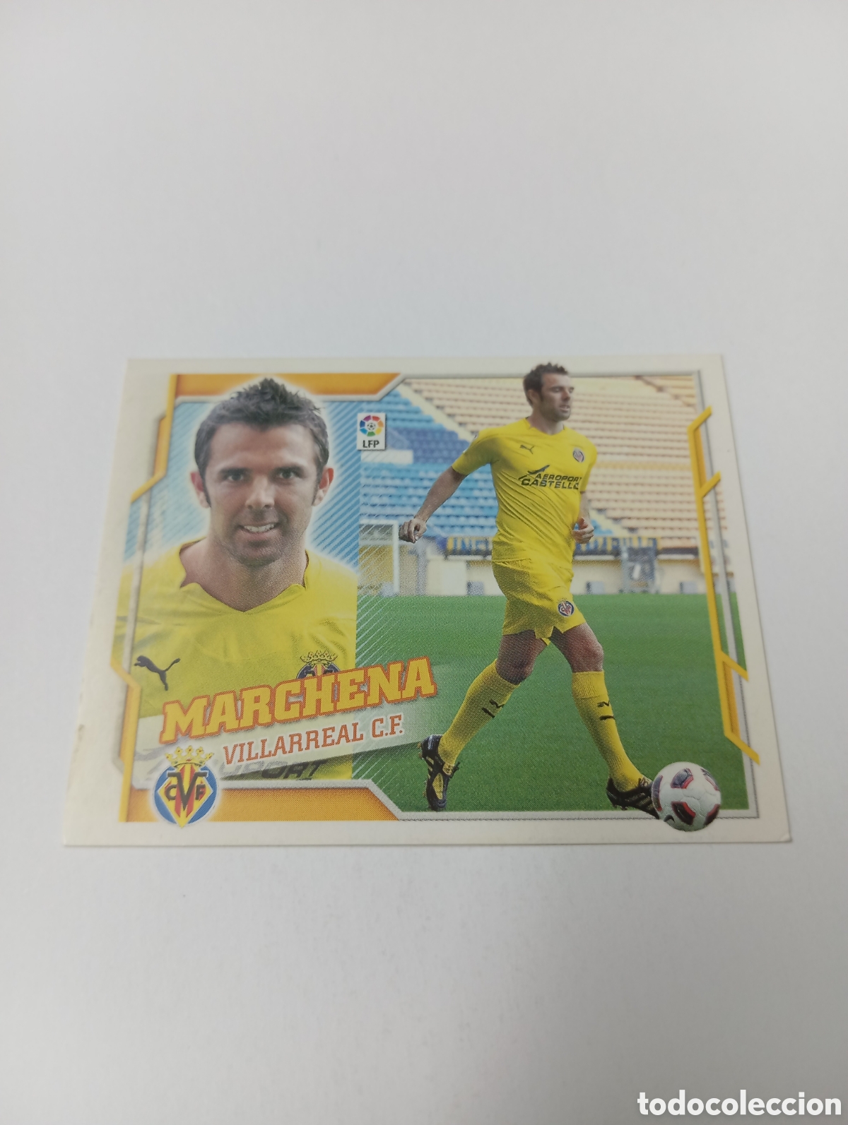 Fu&szlig;ball-Sticker: Marchena 4 B COLOCA Villarreal LIGA ESTE 2010 2011 PANINI 10 11