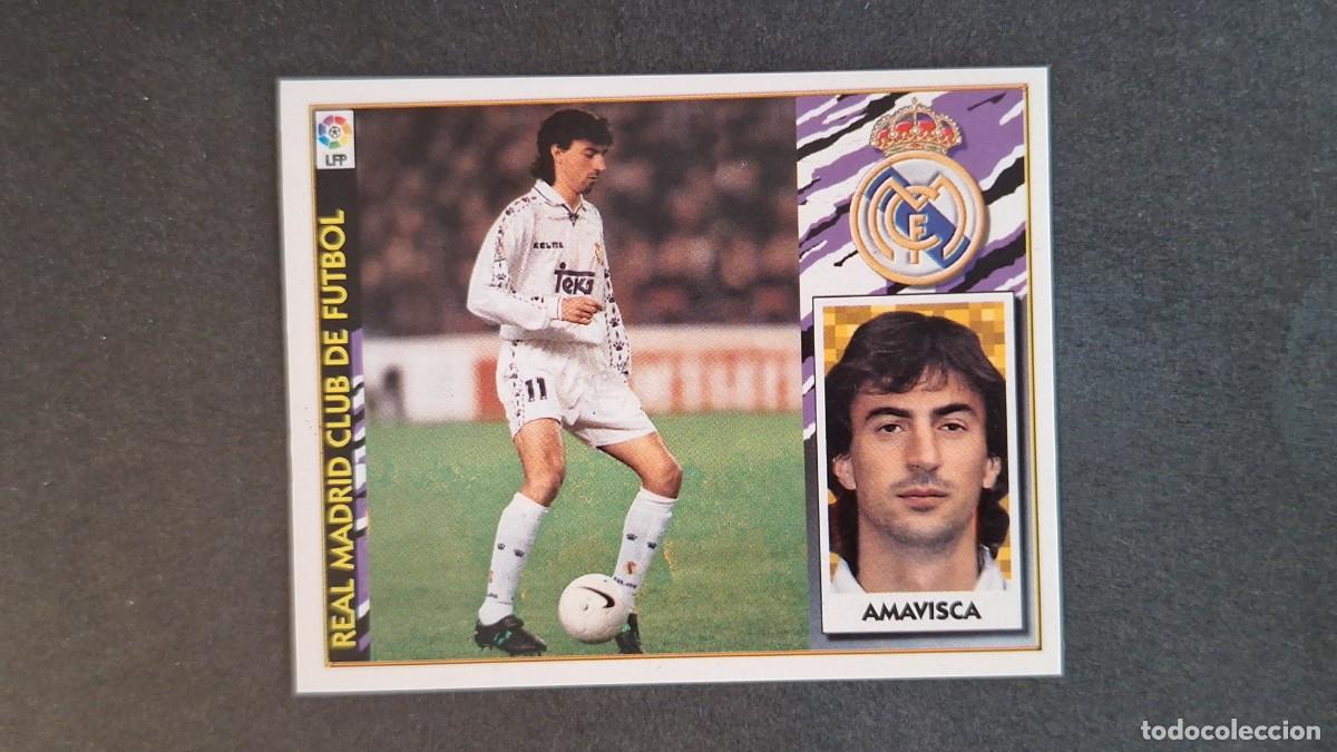 Figurine di Calcio: AMAVISCA REAL MADRID LIGA ESTE 1997 1998 97 98 NUNCA PEGADO SIN PEGAR
