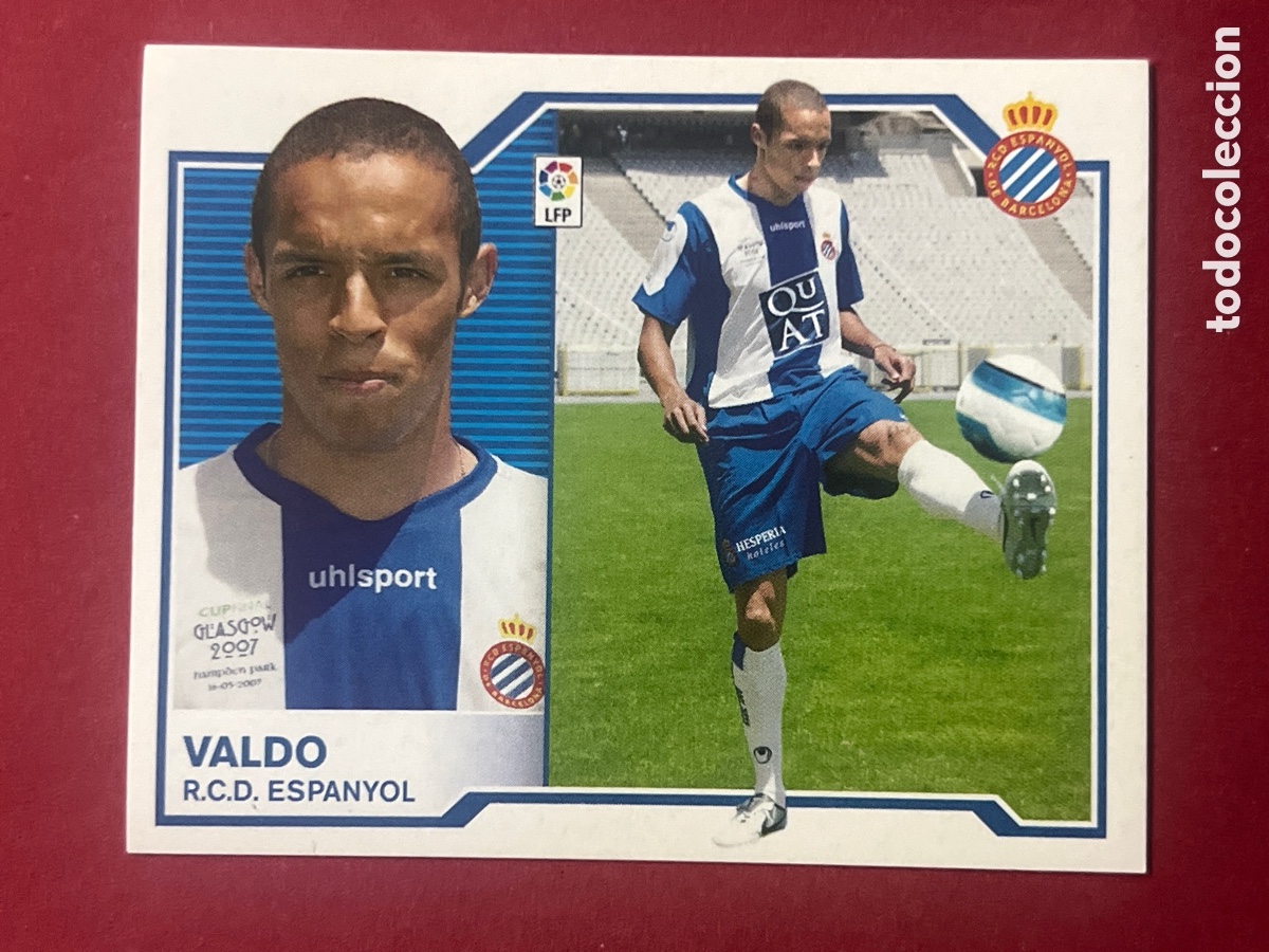 Figurine di Calcio: C388. Cromo ediciones este liga 07 08 &uacute;ltimo fichaje 1 valdo Espanyol sin pegar