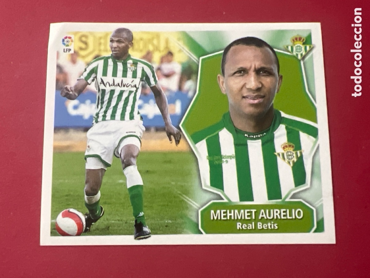 Cromos de Futebol: C410. 21 MEHMET AURELIO BETIS &Uacute;LTIMOS FICHAJES LIGA 08 09 EDICIONES ESTE 2008 2009 NUEVO SIN PEGAR