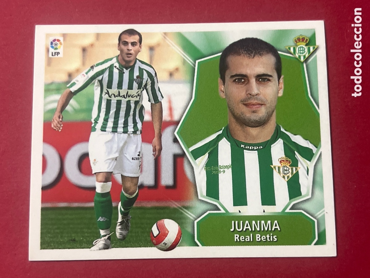 Fu&szlig;ball-Sticker: C416. Juanma (Betis) ULTIMO FICHAJE 39 LIGA ESTE 2008 2009 08 09