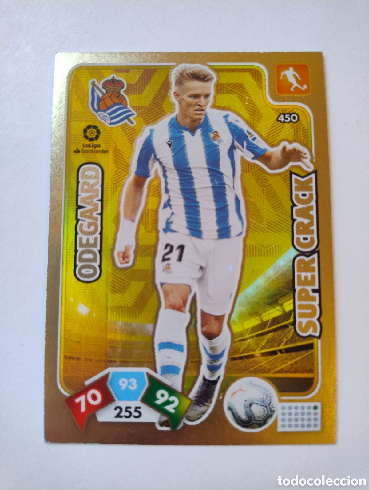 Cromos de F&uacute;tbol: 450 - Odegaard - Real Sociedad - Adrenalyn XL Liga 2019 - 2020 Super Crack