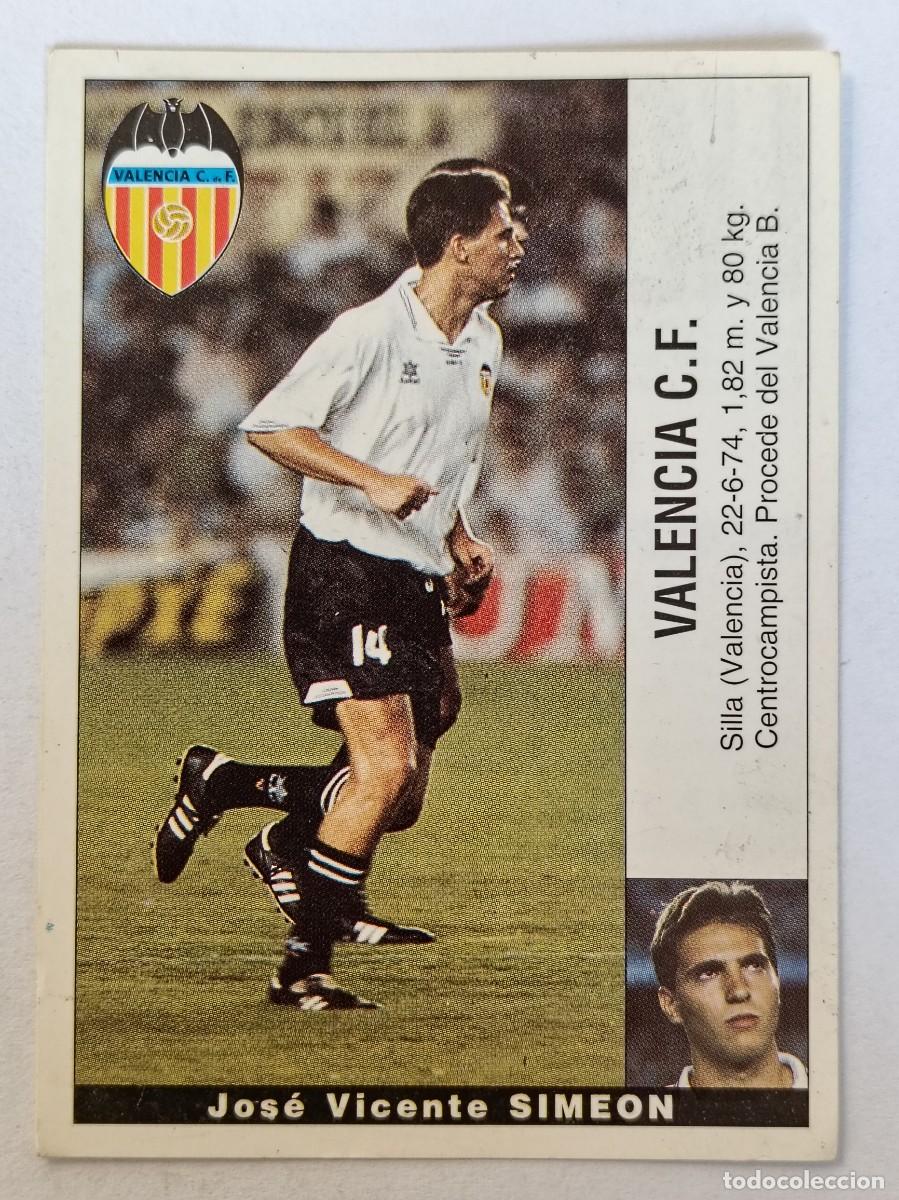 Cromos de f&uacute;tbol: SIMEON (COLOCA) VALENCIA C.F. LIGA 95/96 PANINI