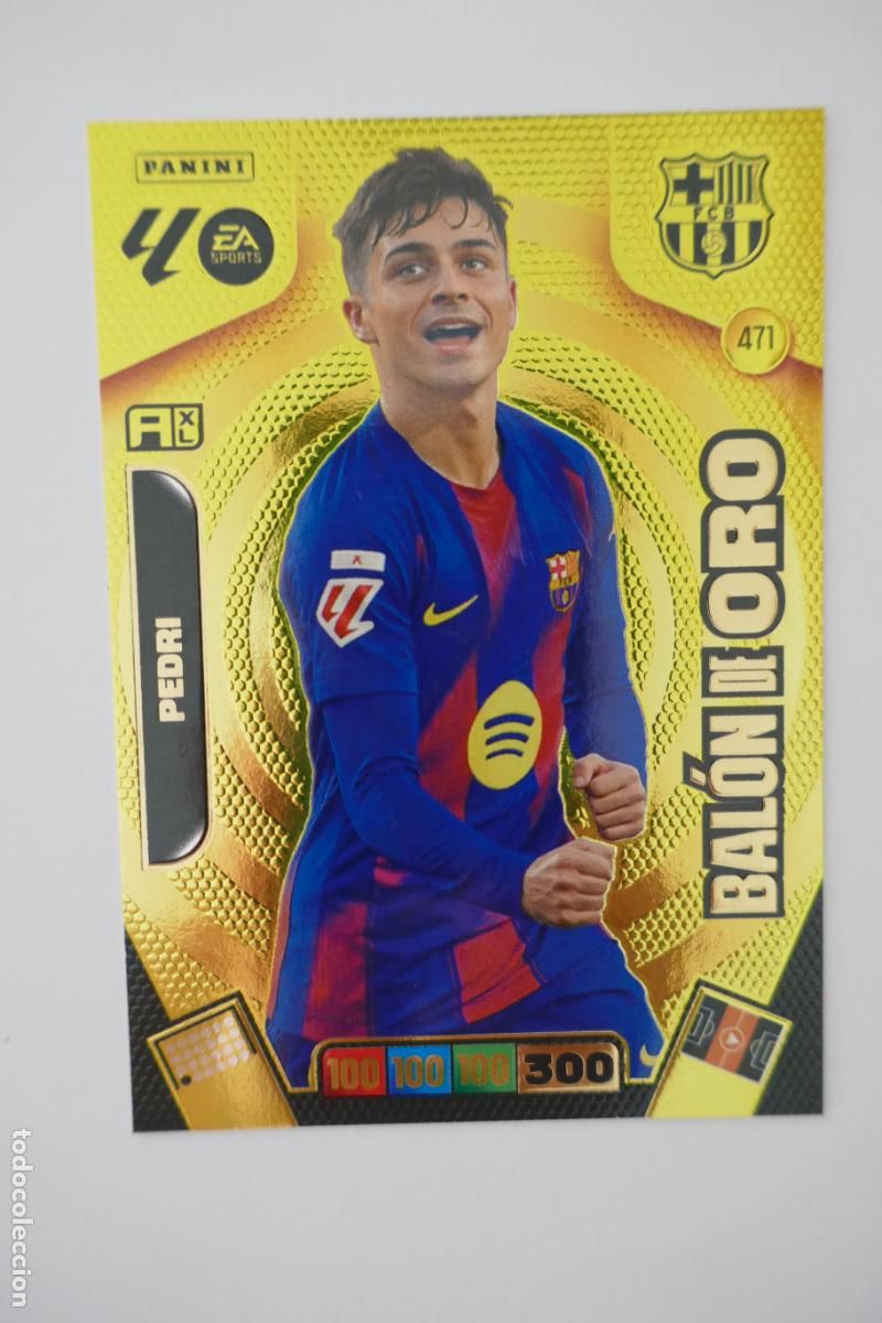Cromos de Futebol: 471 PEDRI BAL&Oacute;N DE ORO ADRENALYN 25 26 2025 2026 FC BARCELONA