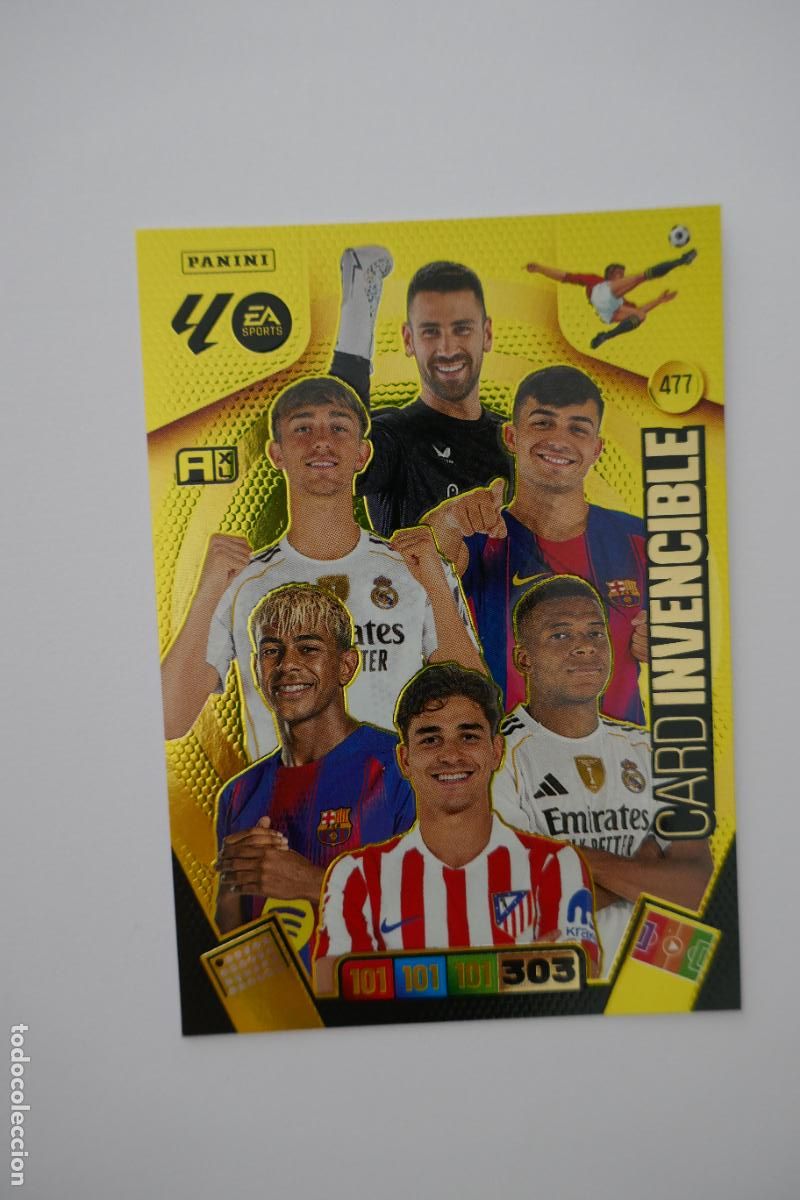 Cromos de Futebol: 477 CARD INVENCIBLE BAL&Oacute;N DE ORO ADRENALYN 25 26 2025 2026