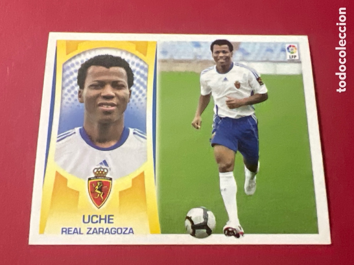 Fu&szlig;ball-Sticker: C449. UCHE n&ordm; 9 ULTIMOS FICHAJES ZARAGOZA CROMO LIGA ESTE 2009 2010 NUEVO SIN PEGAR 09 10