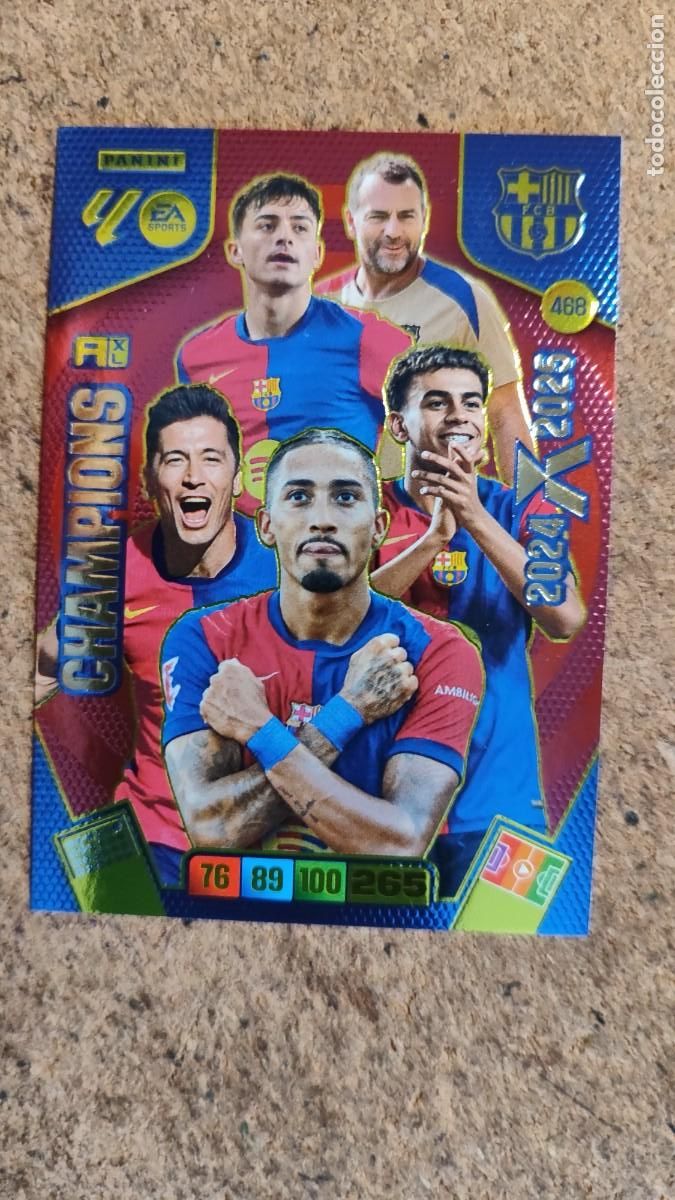 Fu&szlig;ball-Sticker: ADRENALYN XL LA LIGA 25/26 CARD CHAMPIONS 2024/20245 FC BARCELONA # 468 PANINI