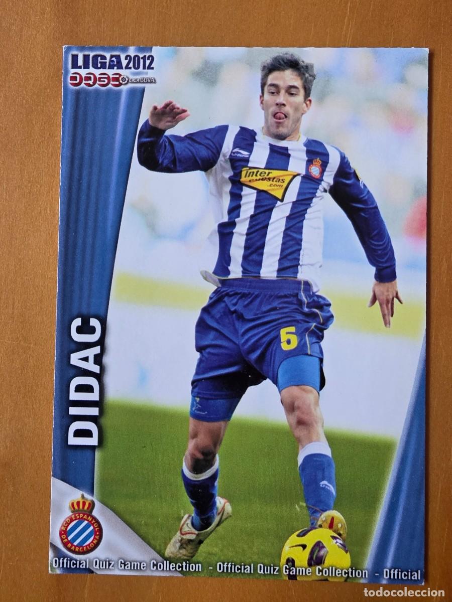 Fu&szlig;ball-Sticker: 195 Didac Vil&aacute;, RCD Espanyol, Mundicromo Sport Fichas Quiz de la Liga 2011 2012 11 12