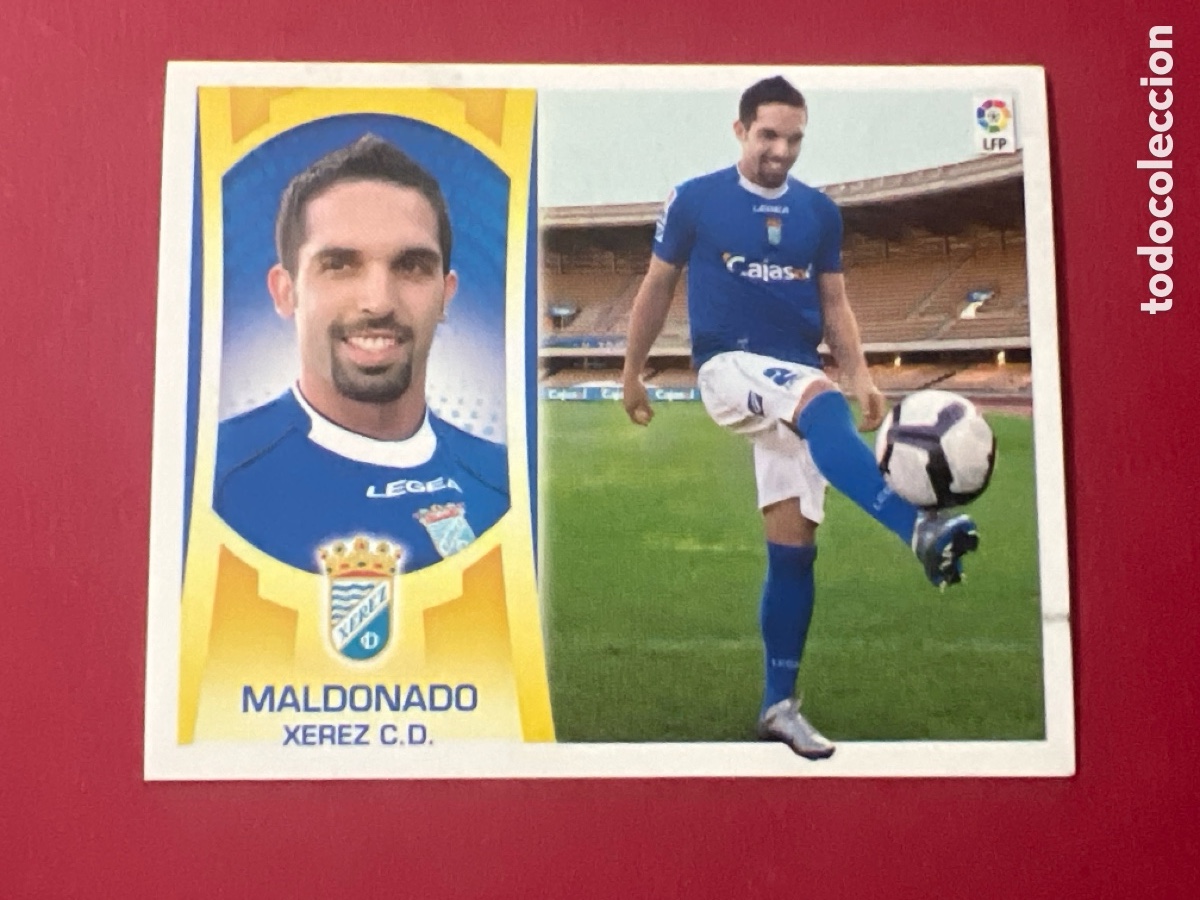 Cromos de F&uacute;tbol: C456. &Uacute;LTIMO FICHAJE 50 MALDONADO XEREZ CROMO LIGA FUTBOL PANINI EDICIONES ESTE 2009-2010 09-10