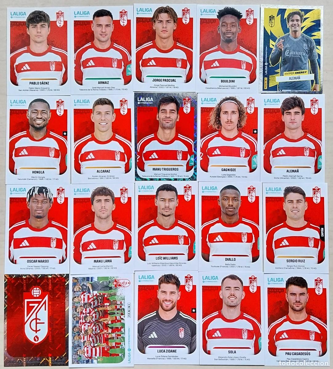 Figurine di Calcio: LOTE 20 CROMOS GRANADA CF CROMOS ALBUM LA LIGA HYPERMOTION 2025 2026 25 26 PANINI