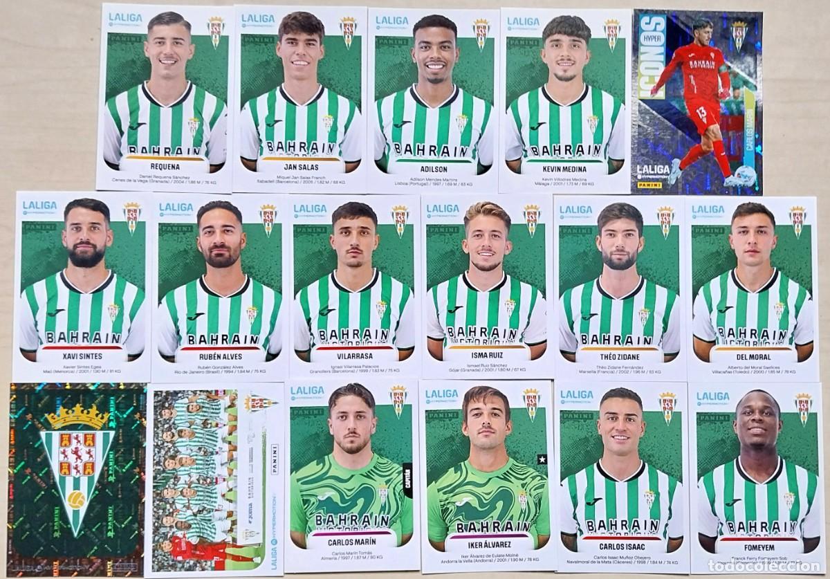 Cromos de f&uacute;tbol: LOTE 17 CROMOS CORDOBA CF CROMOS ALBUM LA LIGA HYPERMOTION 2025 2026 25 26 PANINI