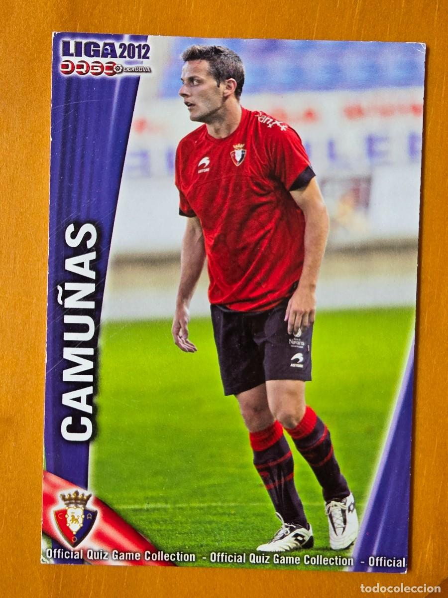 Figurine di Calcio: 234 Javi Camu&ntilde;as, CA Osasuna, Mundicromo Sport Fichas Quiz de la Liga 2011 2012 11 12