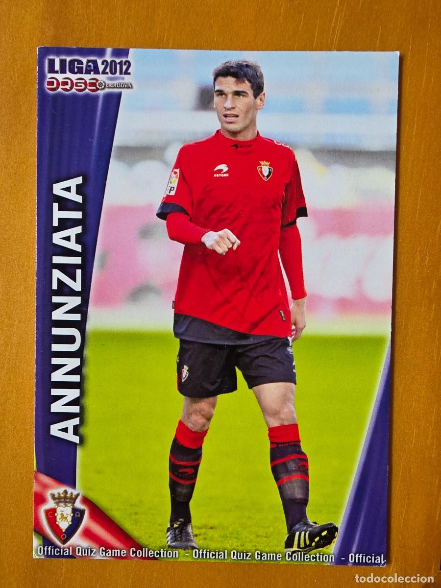 Fu&szlig;ball-Sticker: 237 Annunziata, CA Osasuna, Mundicromo Sport Fichas Quiz de la Liga 2011 2012 11 12