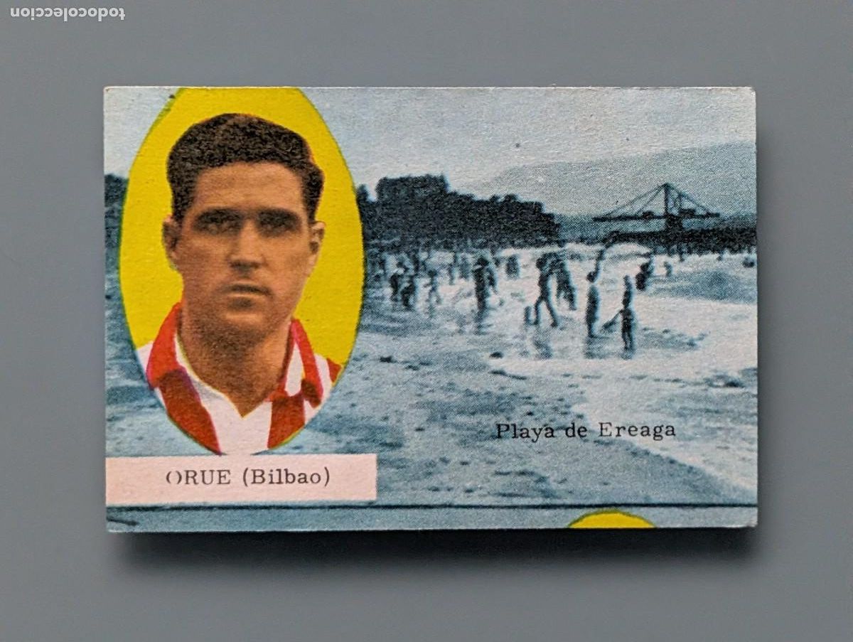 Cromos de F&uacute;tbol: RARO CROMO RARE CARD ORUE ATHLETIC CLUB FUTBOL 1963 1964 63/64 FHER DISGRA BILBAO VIZCAYA