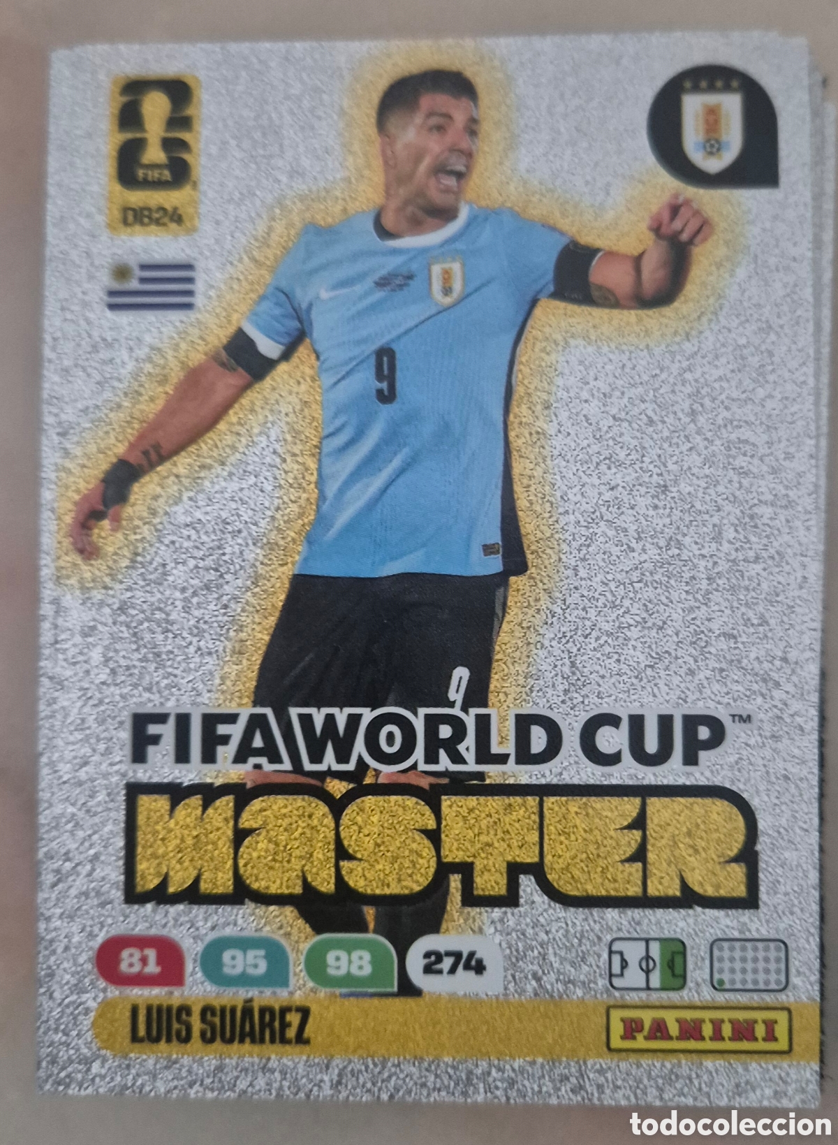 Cromos de F&uacute;tbol: Luis suarez Uruguay adrenalyn fifa world cup 2026