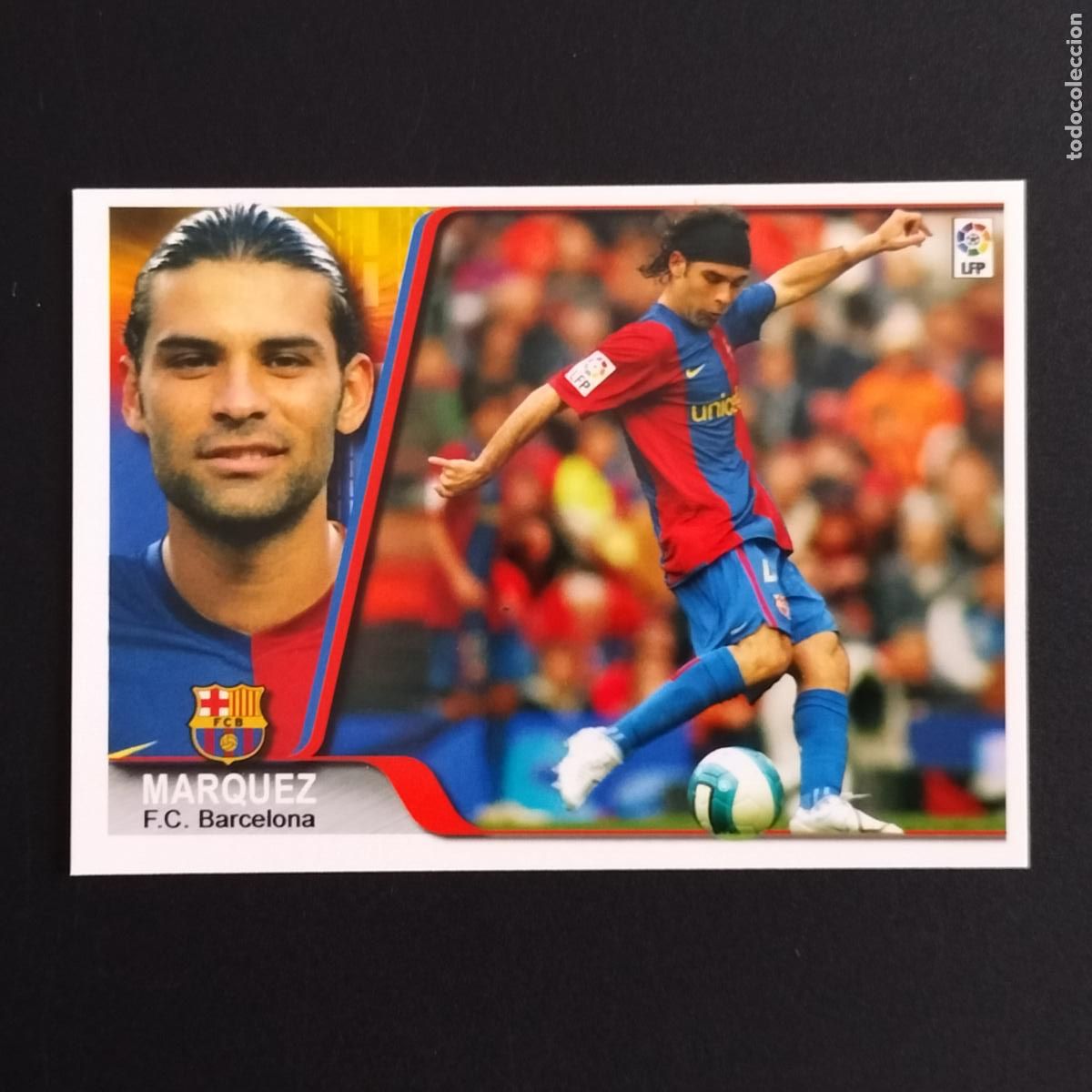 Cromos de F&uacute;tbol: 26 RAFA MARQUEZ F.C. BARCELONA EDICIONES ESTADIO MUNDICROMO 2007 2008 07 08