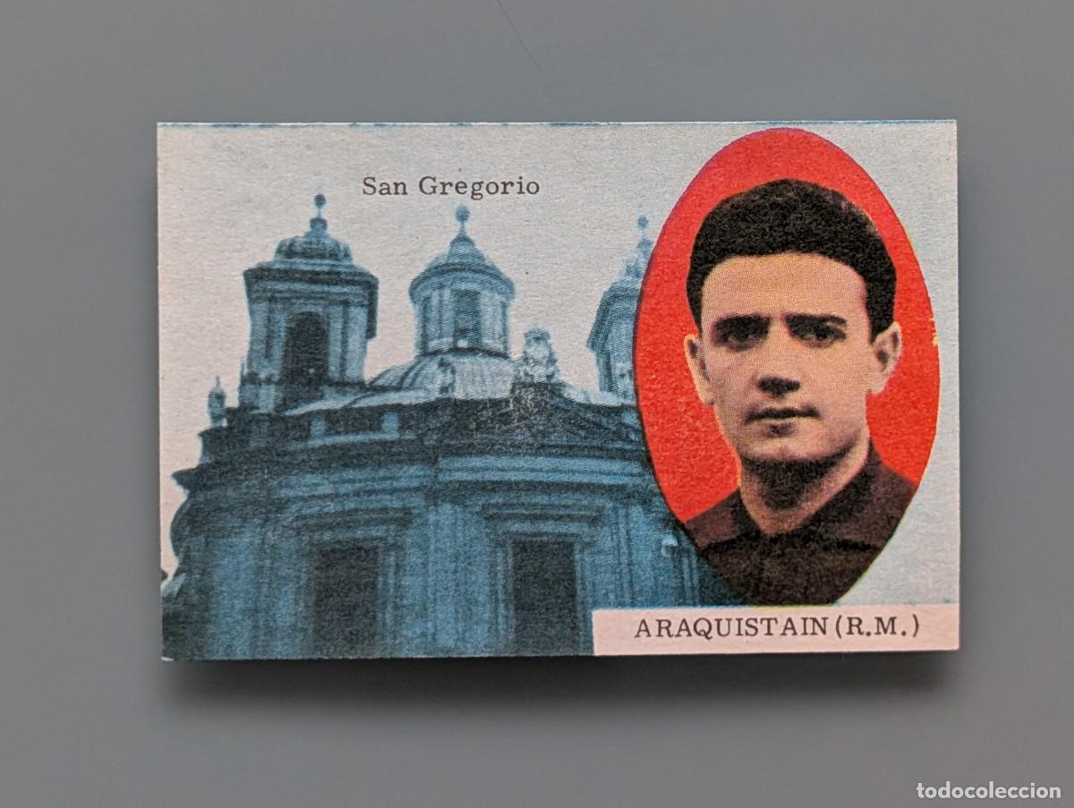 Cromos de F&uacute;tbol: RARO CROMO RARE NMINT CARD ARAQUISTAIN REAL MADRID LIGA FUTBOL 1963 1964 63/64 FHER DISGRA FOOTBALL