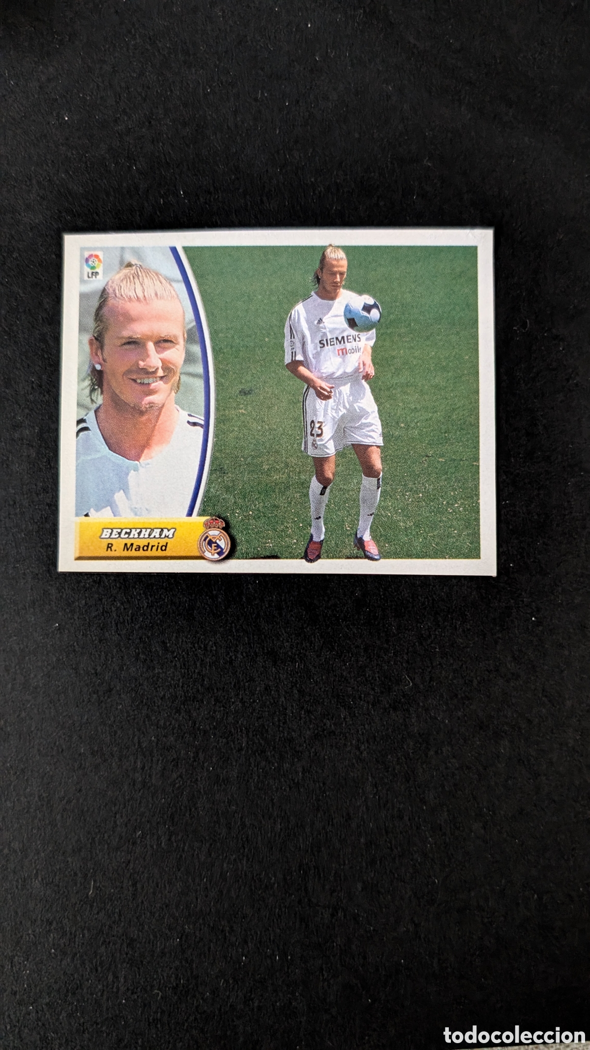 Cromos de F&uacute;tbol: BECKHAM REAL MADRID VERSION LIGA ESTE 2003/04 03 04 RECORTADO
