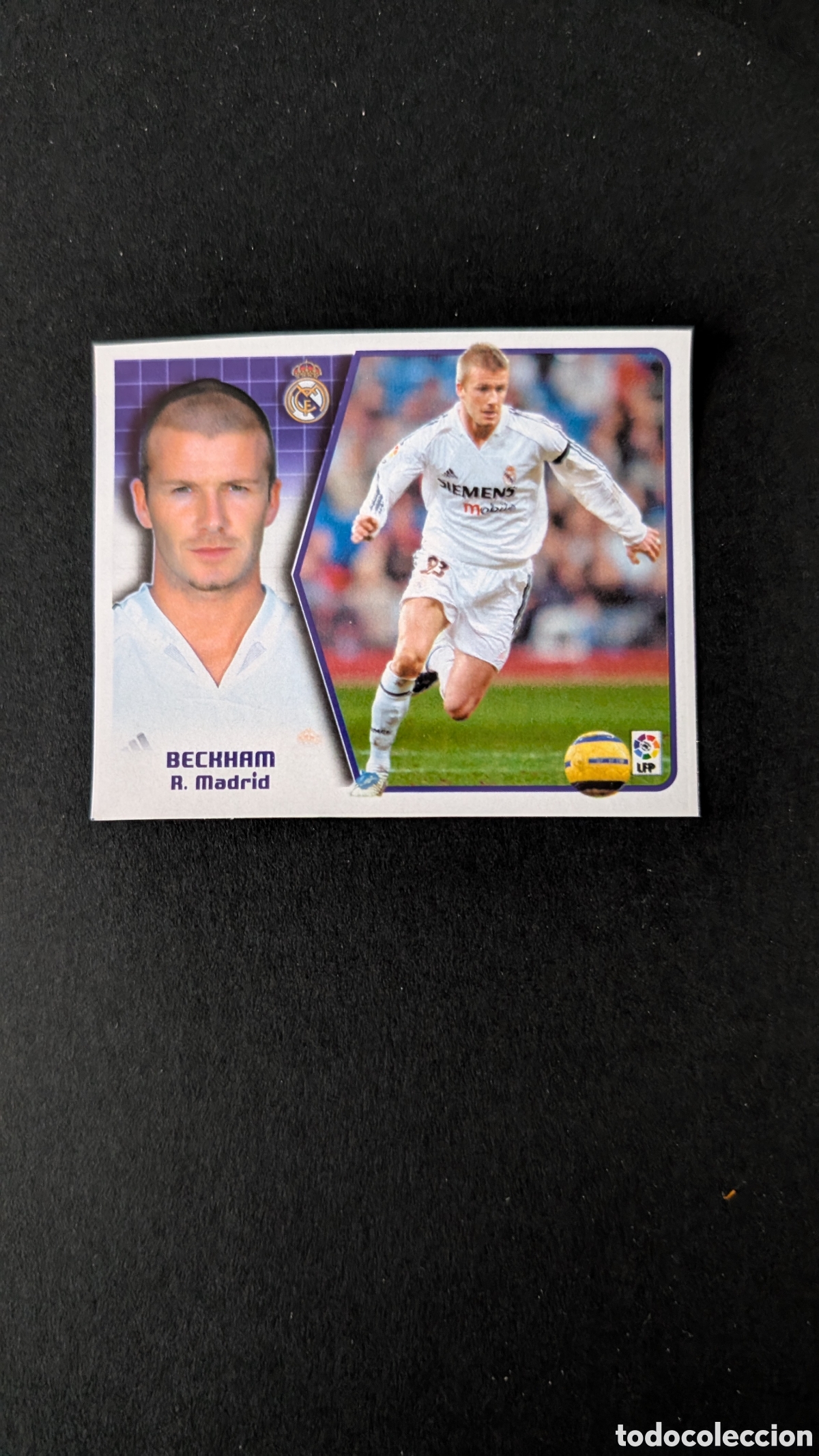 Cromos de F&uacute;tbol: BECKHAM REAL MADRID LIGA ESTE 2005/06 05 06 RECORTADO