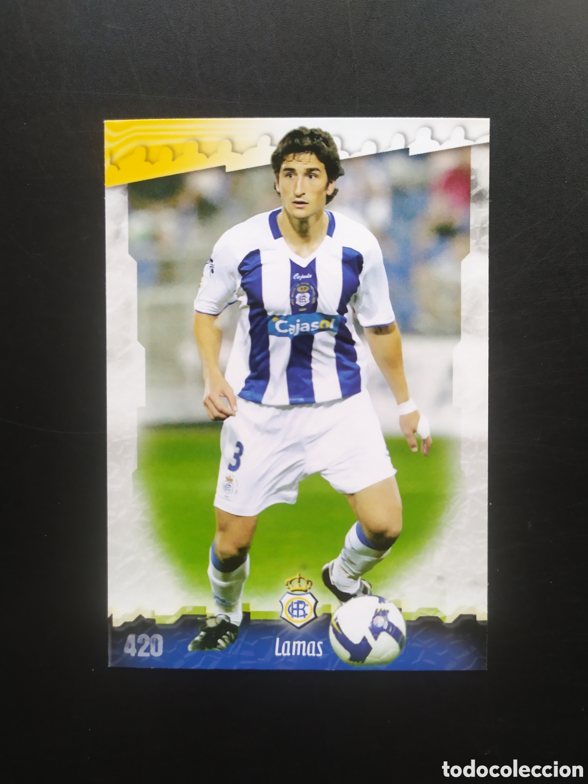 Fu&szlig;ball-Sticker: Mundicromo fichas Liga 2008 2009 08 09 Lamas n&deg; 420 Recreativo Huelva
