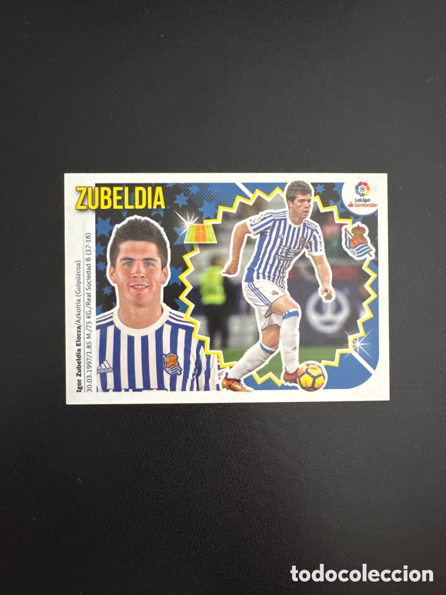 Cromos de F&uacute;tbol: ZUBELDIA NUMERO 10 REAL SOCIEDAD LIGA ESTE 2018 2019