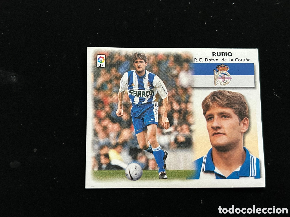 Cartes &agrave; collectionner de Football: EDICIONES ESTE 1999 2000 99 00 RUBIO DEPORTIVO DE CORU&Ntilde;A FICHAJE N&ordm; 23 BAJA SIN PEGAR NUNCA PEGADO