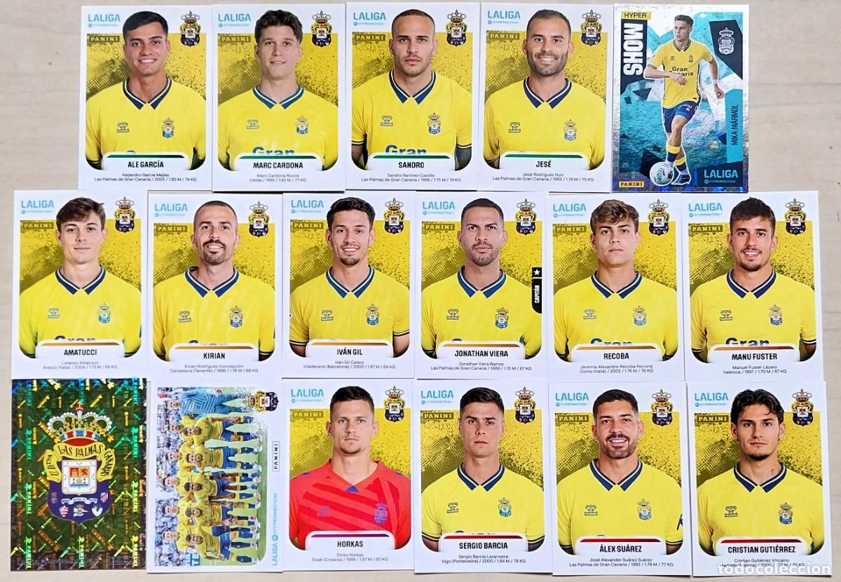 Fu&szlig;ball-Sticker: LOTE 17 CROMOS UD LAS PALMAS CROMOS ALBUM LA LIGA HYPERMOTION 2025 2026 25 26 PANINI