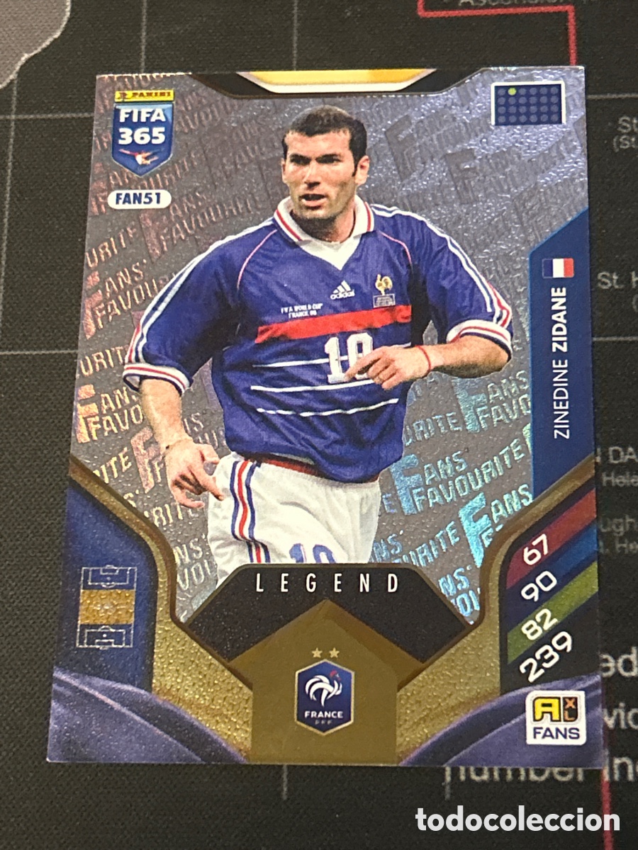 Cromos de F&uacute;tbol: FAN51 ZINEDINE ZIDANE (FRANCIA) FANS FAVOURITE LEGEND PANINI ADRENALYN XL FIFA 365 2026 26