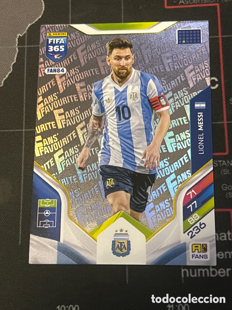 Cromos de F&uacute;tbol: FAN84 LIONEL MESSI (ARGENTINA) FANS FAVOURITE PANINI ADRENALYN XL FIFA 365 2026 26