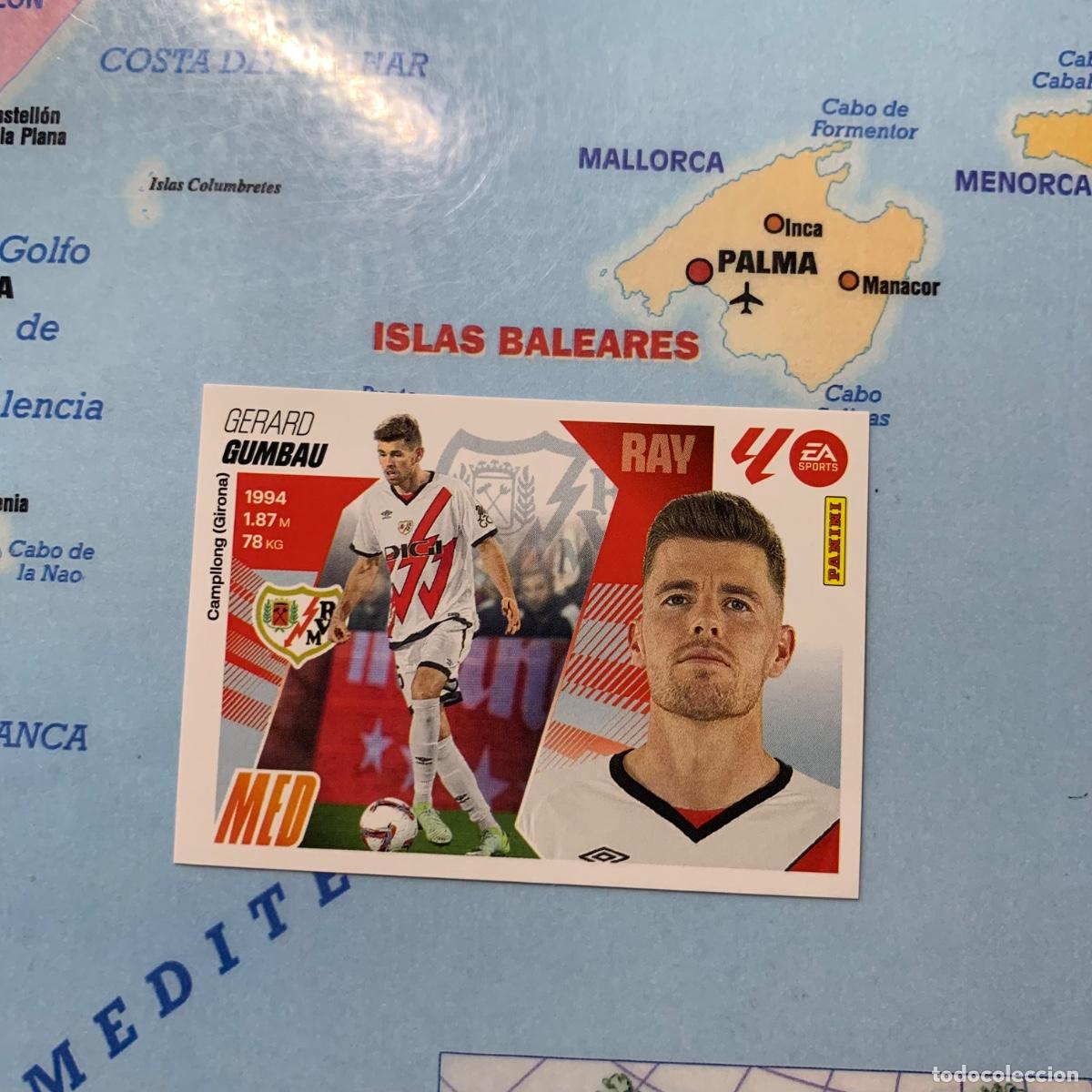 Cromos de F&uacute;tbol: Gumbau coloca n&uacute;mero 13 Bis del Rayo Vallecano cromo liga este 25-26 2025-2026