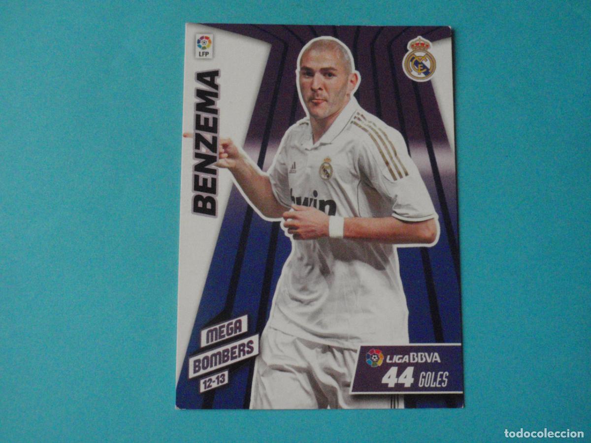 Cromos de F&uacute;tbol: 407 BENZEMA Real Madrid MEGA BOMBER. Trading card MGK Megacracks LA LIGA 2012 2013 Panini. 12 13