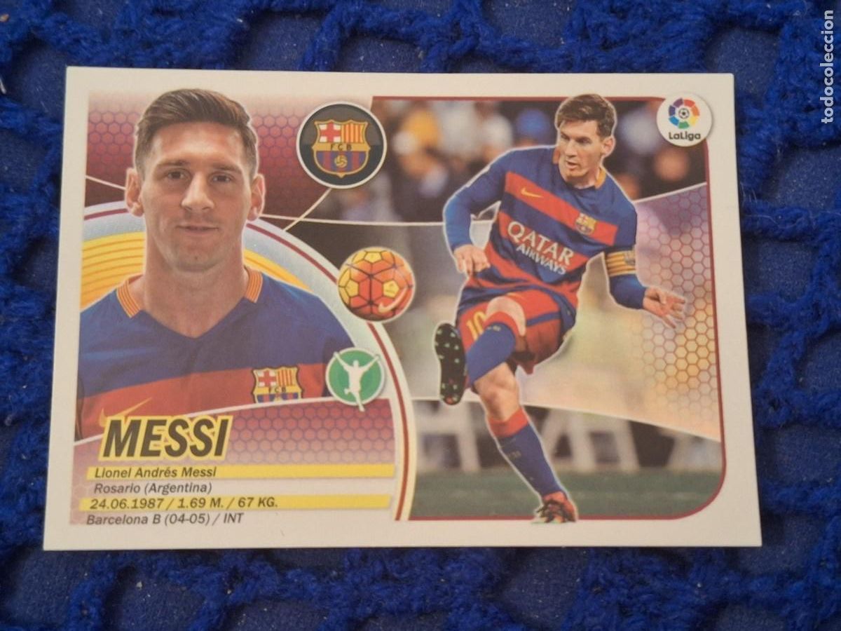 Cartes &agrave; collectionner de Football: 2016 17 panini este Barcelona messi nunca pegado 14