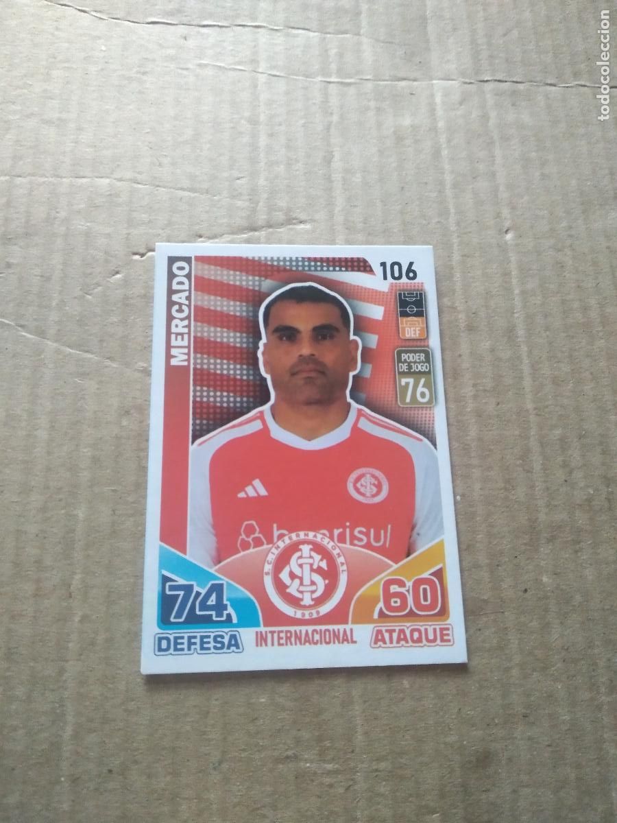 Fu&szlig;ball-Sticker: 106 MERCADO INTERNACIONAL CROMO TARJETA FUTBOL BRASILEIRAO CARD GAME LIGA BRASIL