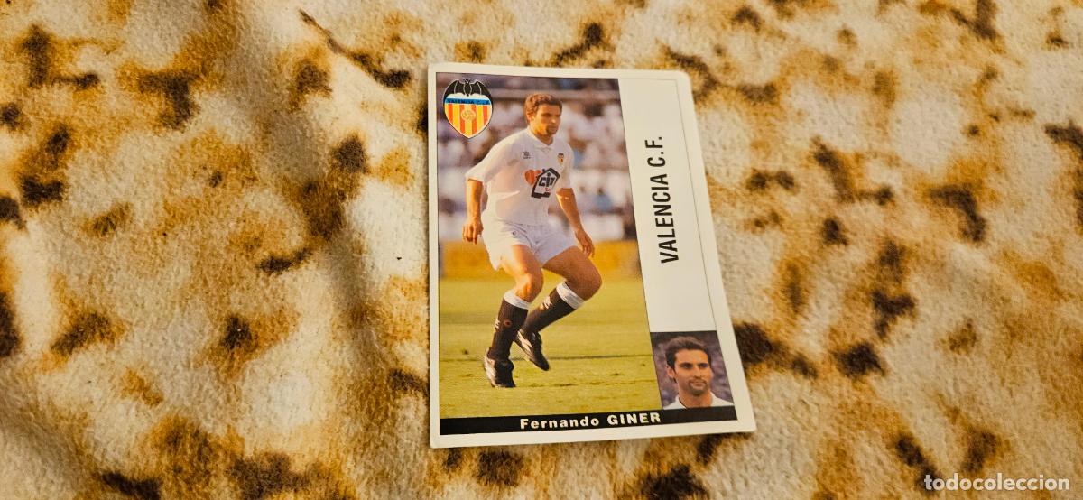 Cromos de f&uacute;tbol: giner valencia panini sin pegar 1995 1996 95 96