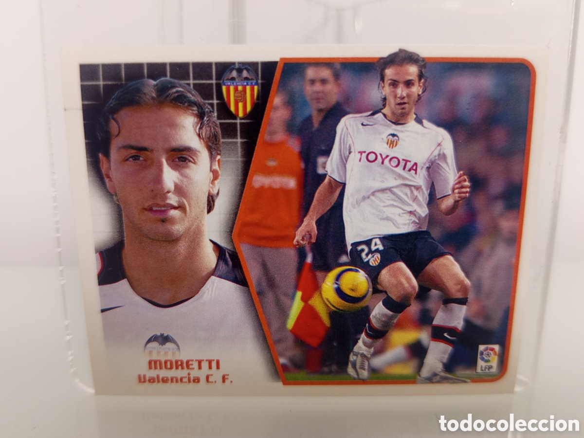 Cromos de F&uacute;tbol: ❇️ CROMO ⚽ STICKER MORETTI VALENCIA 05 06 2005 2006 ESTE PANINI SIN PEGAR ❇️