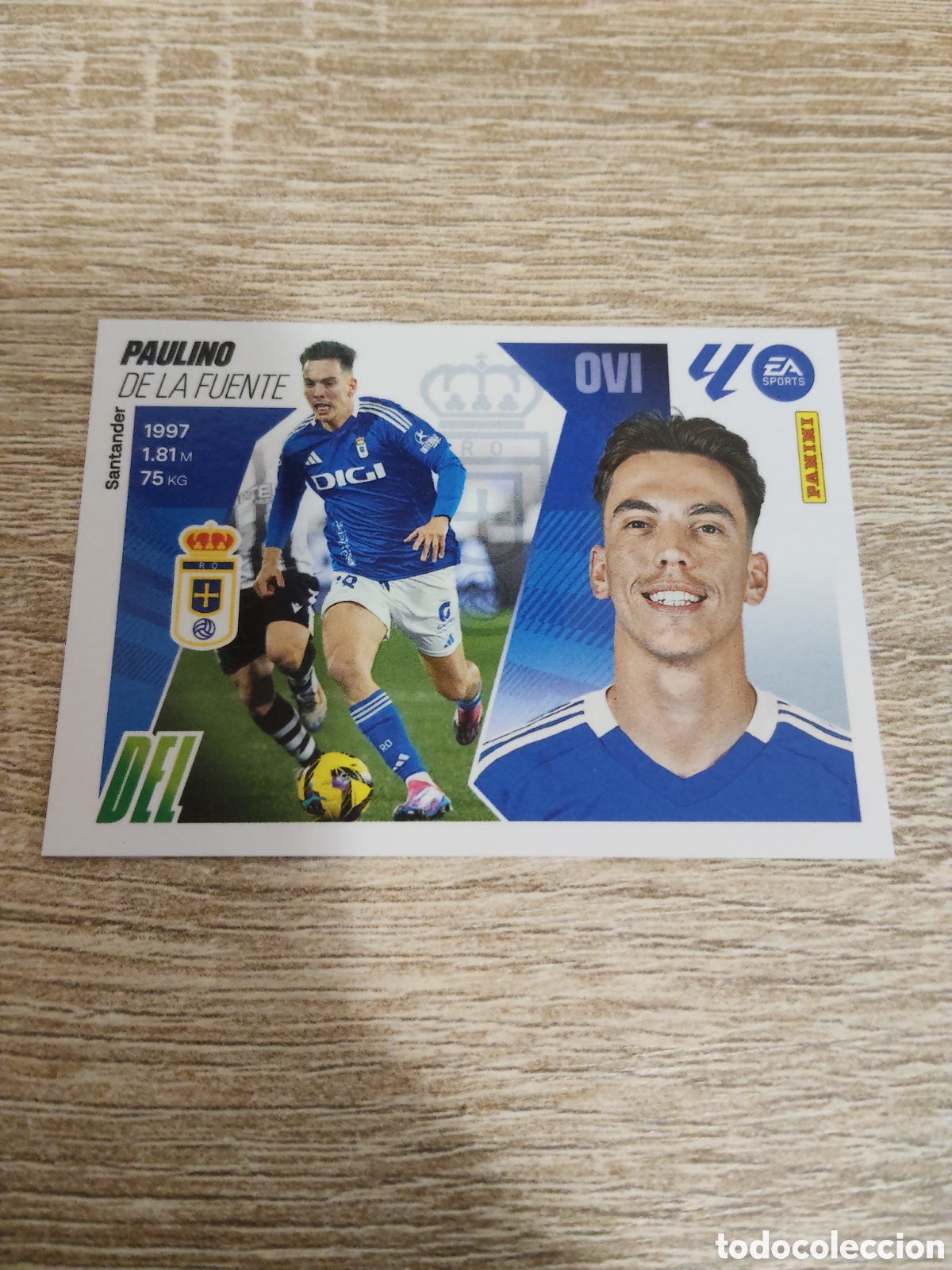 Fu&szlig;ball-Sticker: Paulino Oviedo liga 2025 2026 25 26 ediciones este