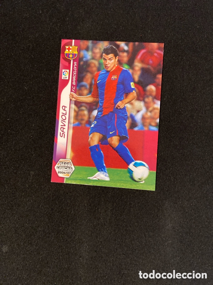 Football Stickers: SAVIOLA 51 BIS (BARCELONA) PANINI MEGACRACKS 2006-2007 06 07 CROMO CARTA M-3