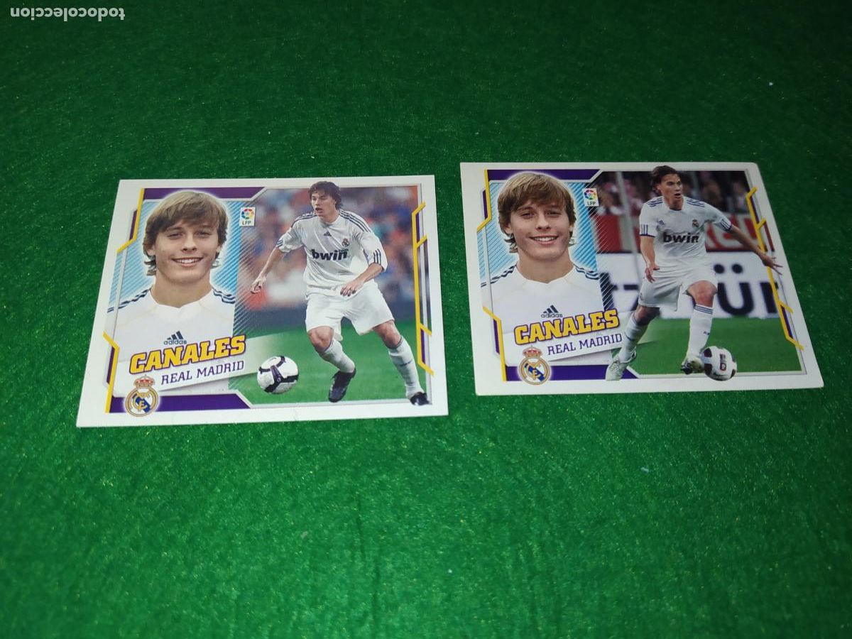 Football Stickers: canales Real Madrid doble versi&oacute;n liga este 2010 2011 10 11 n&ordm; 9