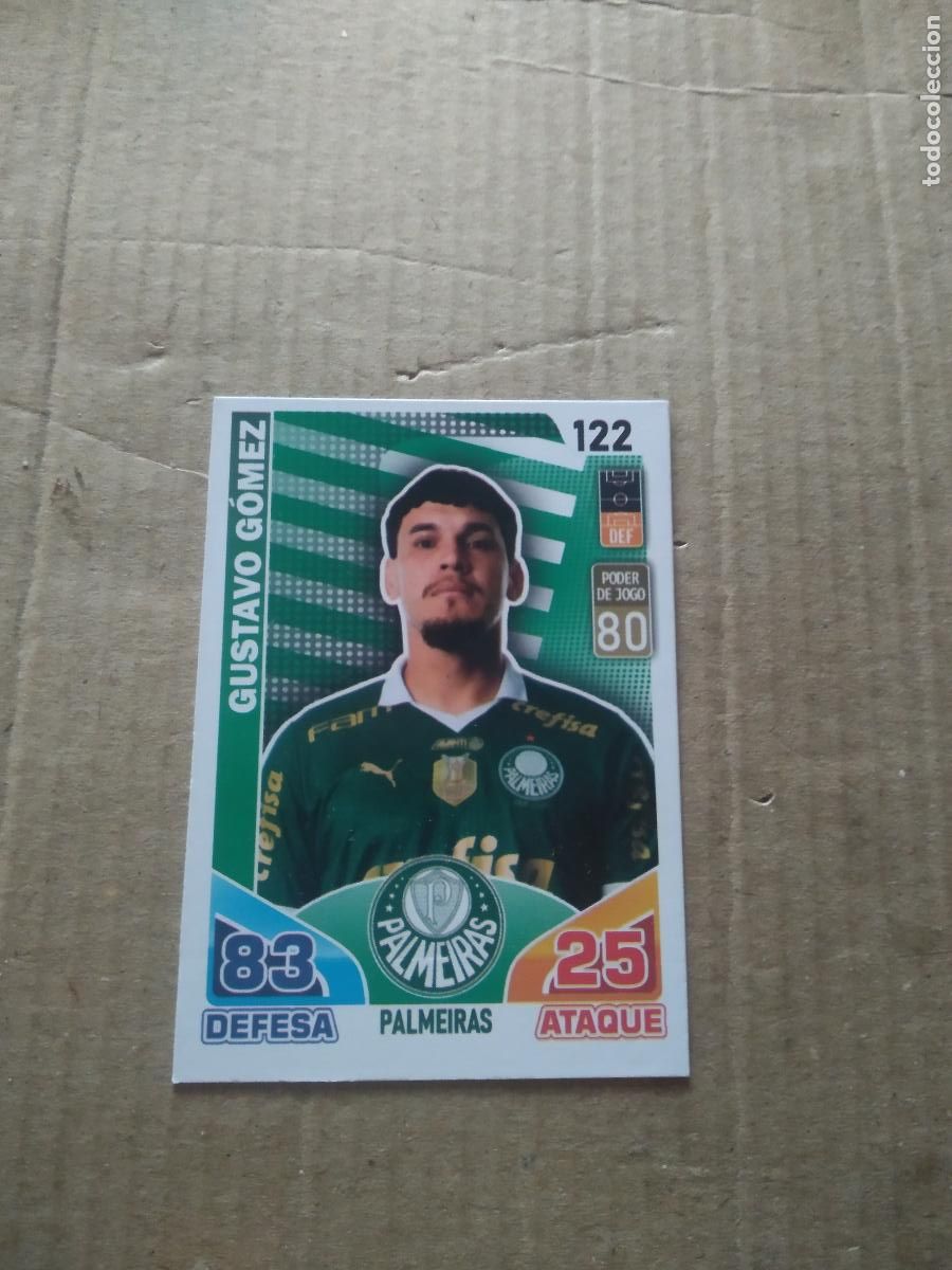 Cromos de F&uacute;tbol: 122 GUSTAVO GOMEZ PALMEIRAS CROMO TARJETA FUTBOL BRASILEIRAO CARD GAME LIGA BRASIL